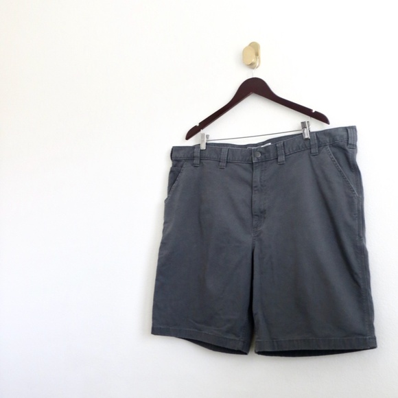 Carhartt Shorts Rugged Flex Relaxed Fit Canvas Work Short Gray SZ 46 - Picture 3 of 9